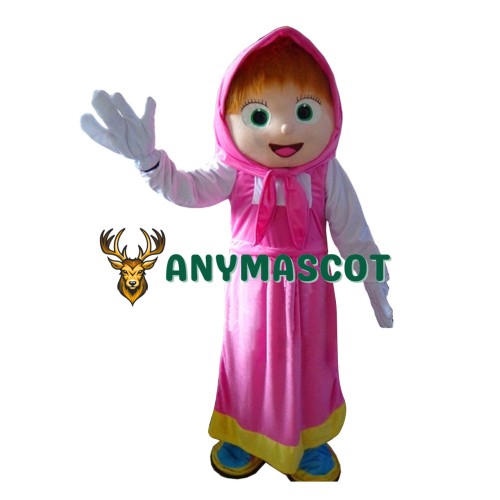 Girls Mascot Bear Ursa Grizzly Mascot Costume Cartoon Character
