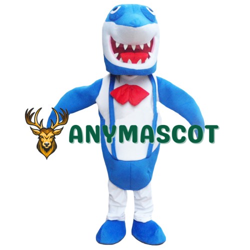 Professional New Blue Shark Mascot Costume Adult Size Fancy Dress