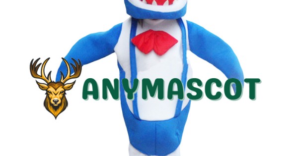 Professional New Blue Shark Mascot Costume Adult Size Fancy Dress