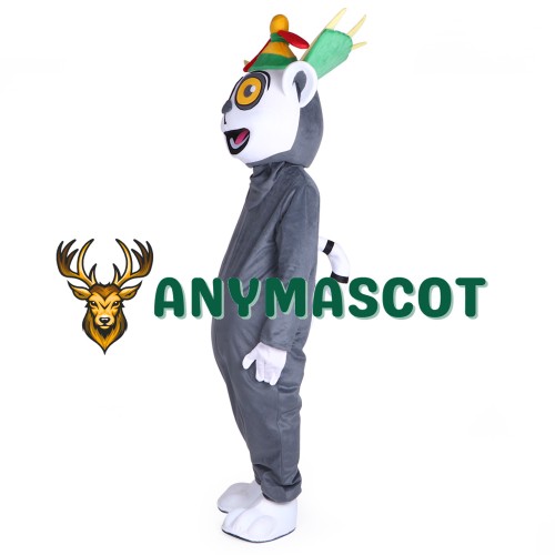 Unisex Madagascar King Julian Lemur Lemuroid Lemuridae Mascot Costume Cartoon Character