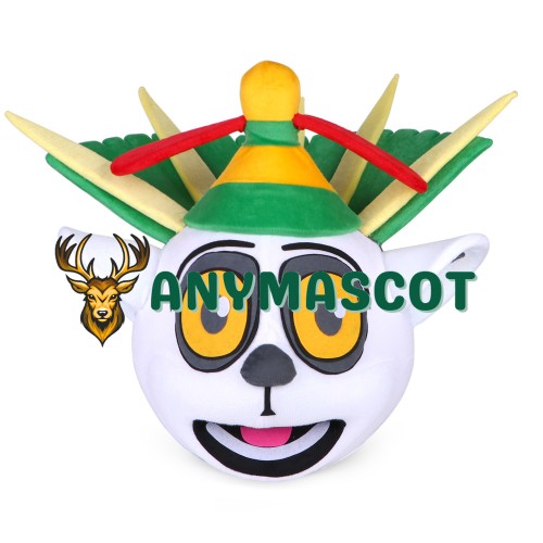 Unisex Madagascar King Julian Lemur Lemuroid Lemuridae Mascot Costume Cartoon Character
