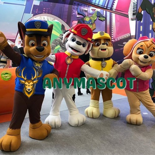 Paw Patrol - CHASE, MARSHALL, RUBBLE & SKYE Mascot Costumes