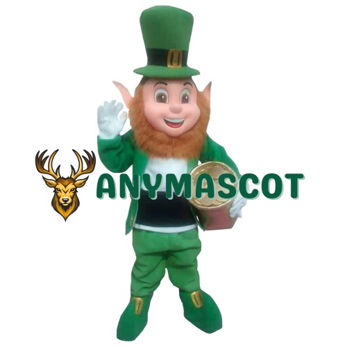 Friendly Irish Leprechaun Mascot Costume