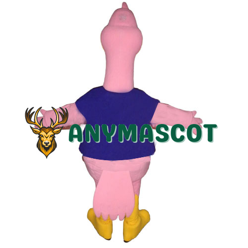 Cool Pink Flamingo Mascot Costume
