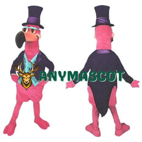 Handsome Flamingo Mascot Costume
