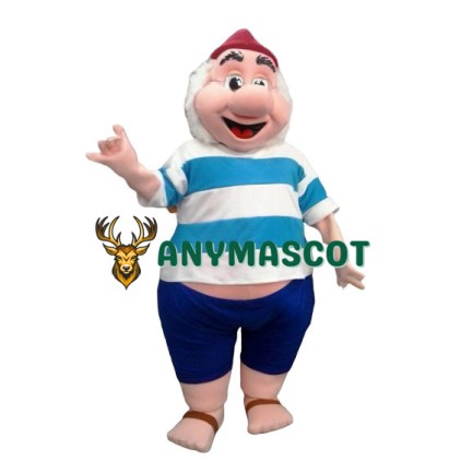 Happy Old Pirate Mascot Costume
