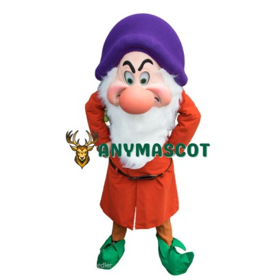 Grumpy Dwarf Mascot Costume