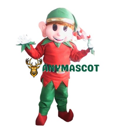 Elf Mascot Costume Adult Christmas Elf Costume