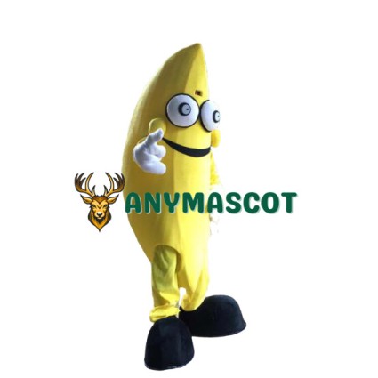 Smiling Banana Mascot Costume
