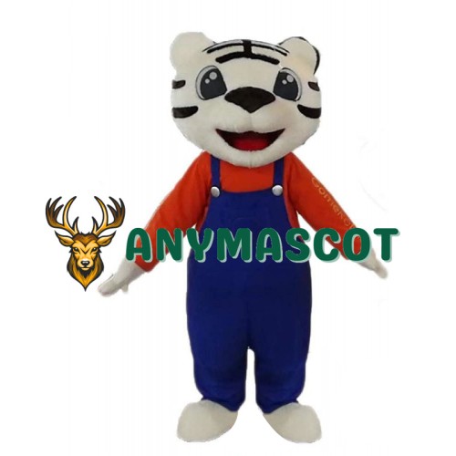 Super Cute White Tiger Mascot Costume
