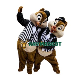 Chip & Dale Chipmunk Mascot Costume