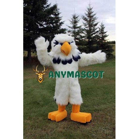 All White Eagle Mascot Costume