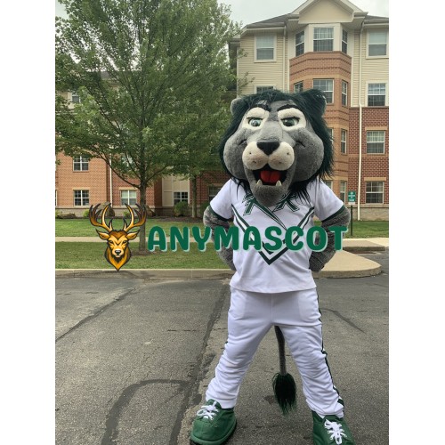 College Green Lion Mascot Costume