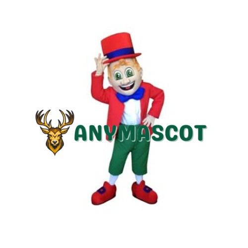 Red Leprechaun Mascot Costume