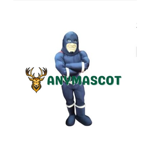 Blue Super Hero Mascot Costume