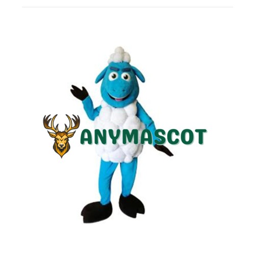 Blue Sheep Mascot Costume