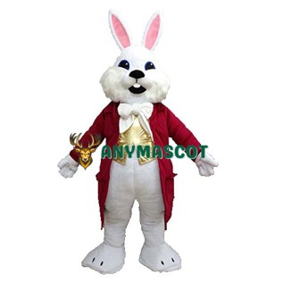 White Easter Bunny Rabbit Mascot Costume