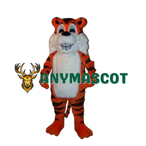 Smiling Tiger Mascot Costume
