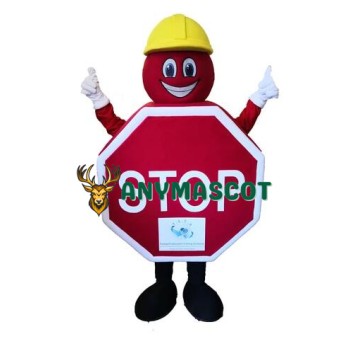 Stop Sign Mascot Costume