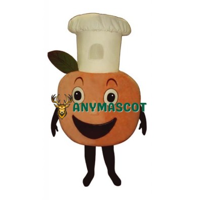Baker Peach Mascot Costume