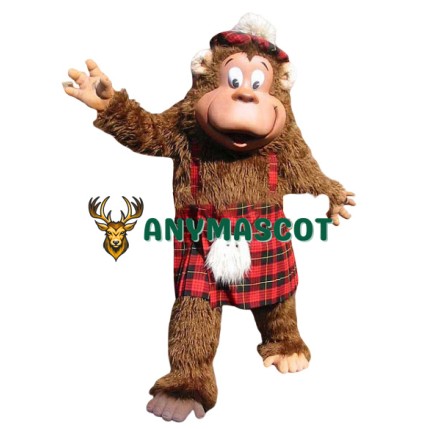 Happy Gorilla Mascot Costume