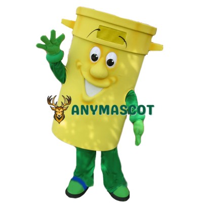 Yellow Bin Mascot Costume