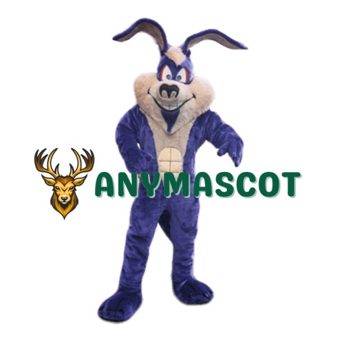 Purple Easter Bunny Mascot Costume