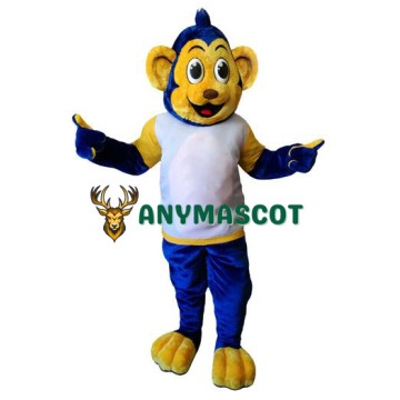 Blue & Yellow Monkey Mascot Costume