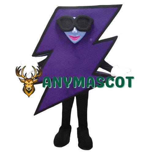 Cool Lightning Mascot Costume