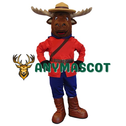 Safety Moose Mascot Costume
