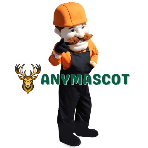 Old Builder Mascot Costume