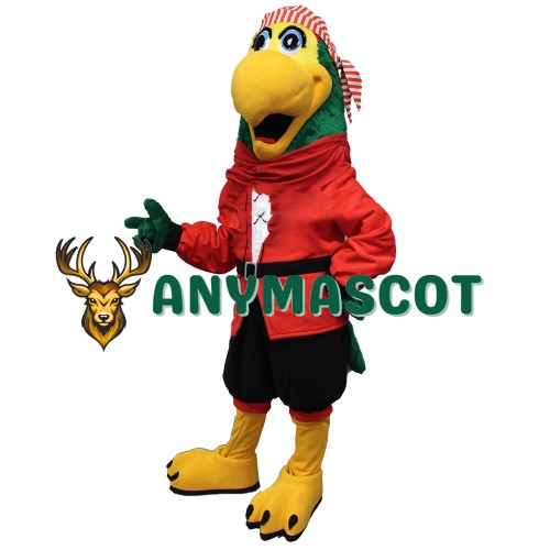 Captain Parrot Mascot Costume