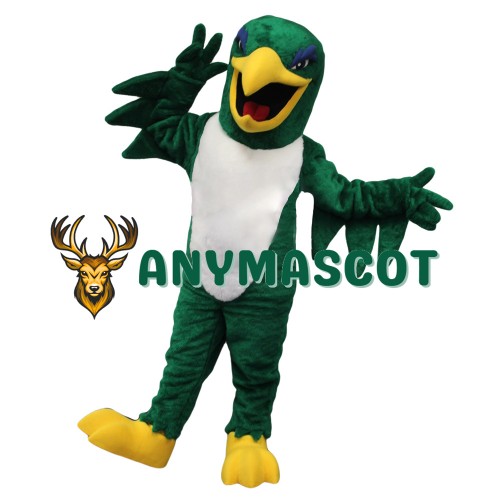 Green Falcon Mascot Costume
