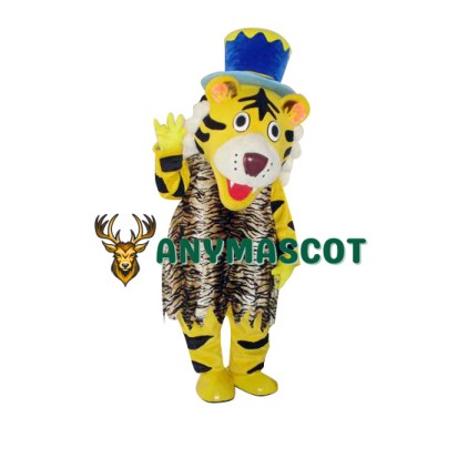 Happy Tiger Mascot Costume