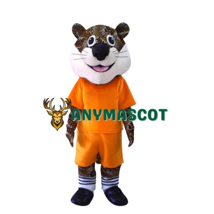 Happy School Leopard Mascot Costume
