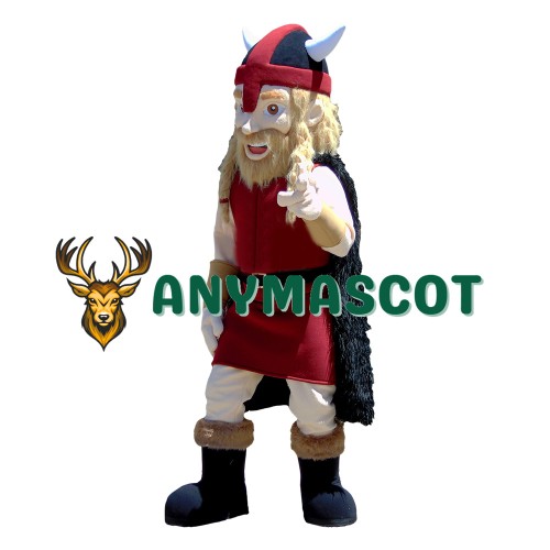 Red Viking Mascot Costume