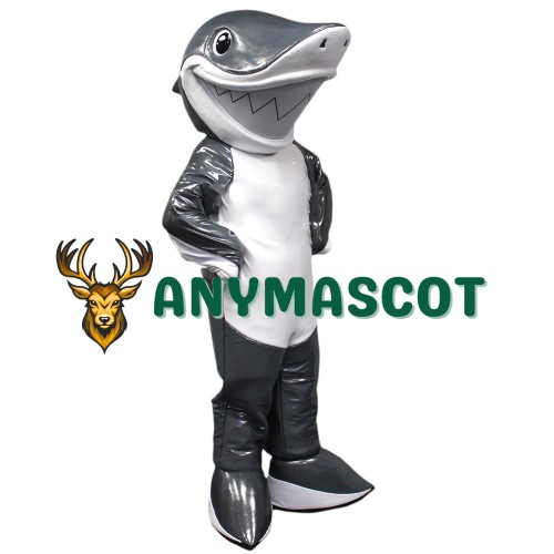 Friendly Shark Mascot Costume