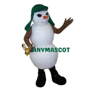 Friendly Snowman Mascot Costume