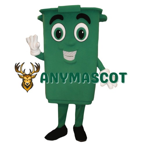 Green Bin Mascot Costume
