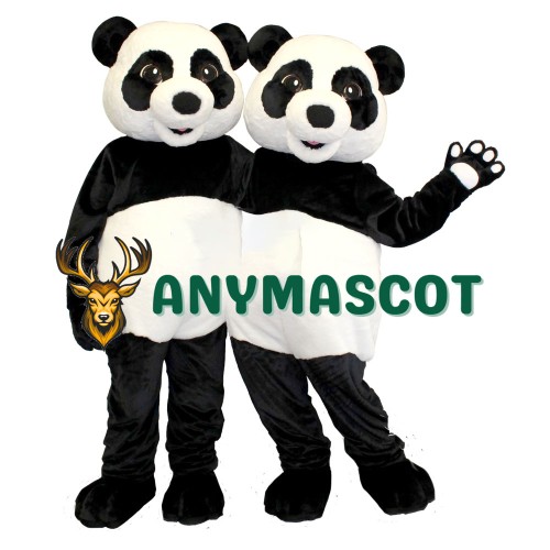 Panda Couple Mascot Costume
