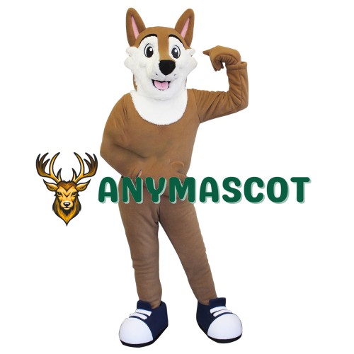 Happy Coyote Mascot Costume