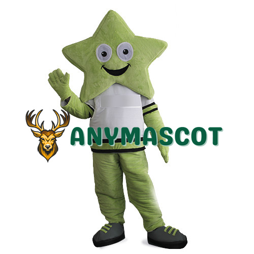 Red Star Man Mascot Costume