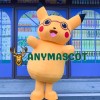 Glasses Pikachu Mascot Costume