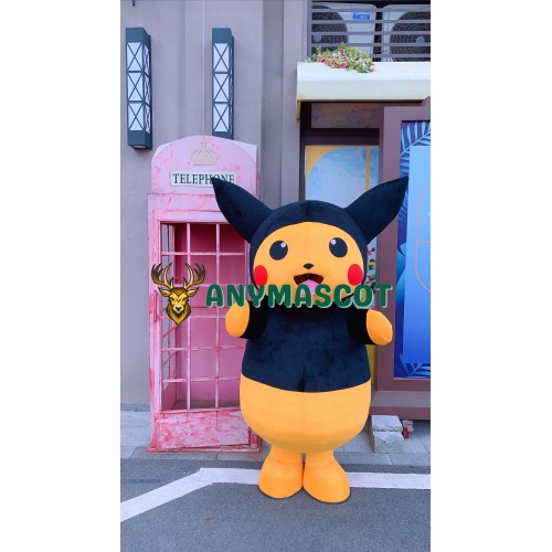 Yellow & Black Pikachu Mascot Costume