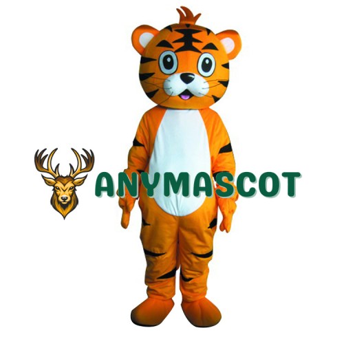 Cartoon Boy Tiger Mascot Costume