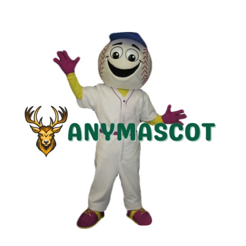 Happy Baseball Man Mascot Costume