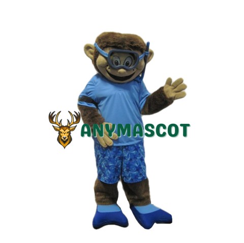 Diving Man Mascot Costume