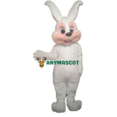 All White Easter Bunny Mascot Costume