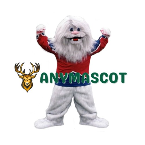 White Yeti Mascot Costume