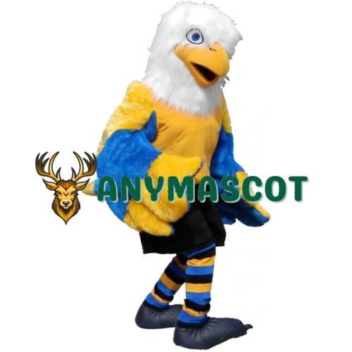 Yellow & Blue Eagle Mascot Costume
